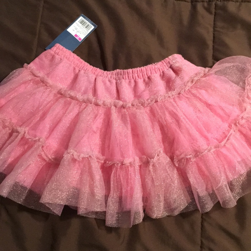 Pink glittery puffy skirt